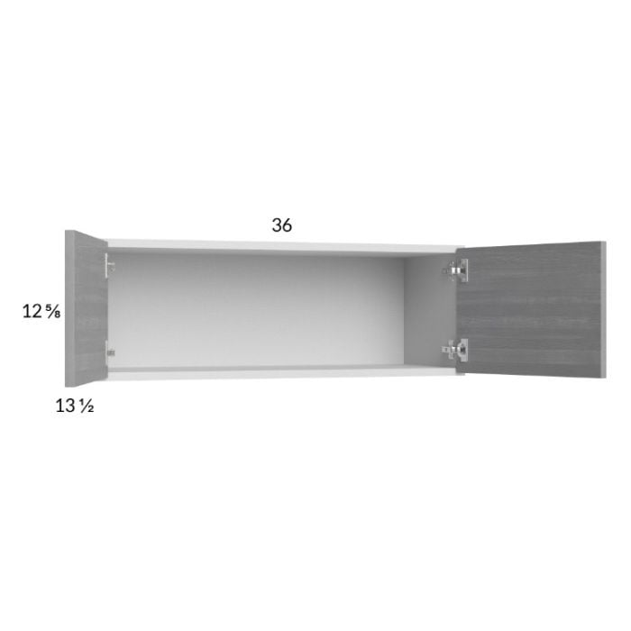 RTA Euro Grey 36" x 12-5/8" Wall Cabinet with 2 Finished End Panels