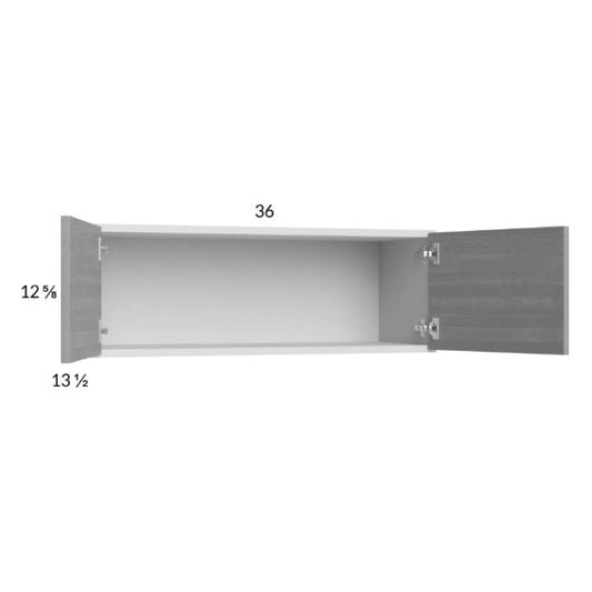 RTA Euro Grey 36" x 12-5/8" Wall Cabinet with 2 Finished End Panels