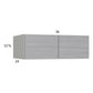 RTA Euro Grey 36" x 12-5/8" x 24" Wall Cabinet with 1 Finished End Panel