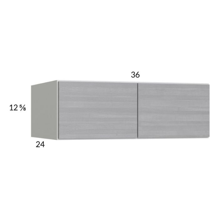 RTA Euro Grey 36" x 12-5/8" x 24" Wall Cabinet with 2 Finished End Panels