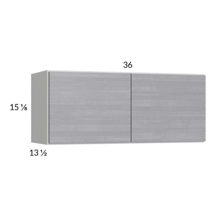 RTA Euro Grey 36" x 15-1/8" Wall Cabinet