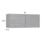 RTA Euro Grey 36" x 15-1/8" Wall Cabinet with 1 Finished End Panel