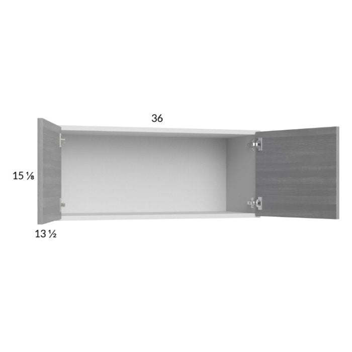 RTA Euro Grey 36" x 15-1/8" Wall Cabinet