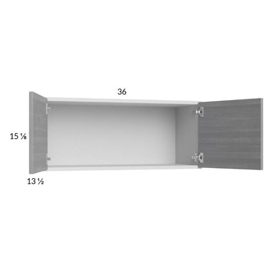 RTA Euro Grey 36" x 15-1/8" Wall Cabinet