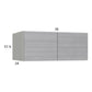 RTA Euro Grey 36" x 15-1/8" x 24" Wall Cabinet with 1 Finished End Panel