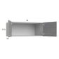 RTA Euro Grey 36" x 15-1/8" x 24" Wall Cabinet with 1 Finished End Panel