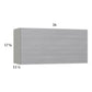 RTA Euro Grey 36" x 17-5/8" Flip Up Door Wall Cabinet with 1 Finished End Panel