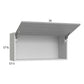 RTA Euro Grey 36" x 17-5/8" Flip Up Door Wall Cabinet