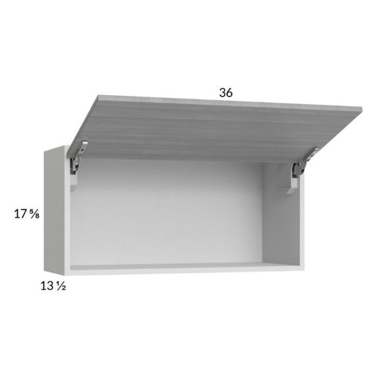 RTA Euro Grey 36" x 17-5/8" Flip Up Door Wall Cabinet