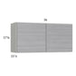 RTA Euro Grey 36" x 17-5/8" Wall Cabinet with 2 Finished End Panels
