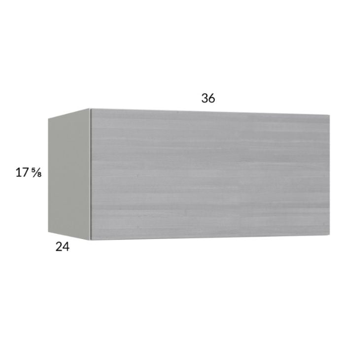 RTA Euro Grey 36" x 17-5/8" x 24" Flip Up Door Wall Cabinet