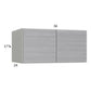 RTA Euro Grey 36" x 17-5/8" x 24" Wall Cabinet