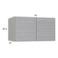 RTA Euro Grey 36" x 20" x 24" Wall Cabinet