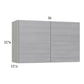 RTA Euro Grey 36" x 22-5/8" Wall Cabinet with 2 Finished End Panels
