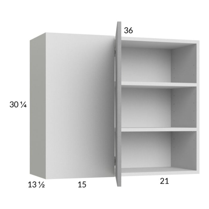 RTA Euro Grey 36" x 30-1/4" Blind Corner Wall Cabinet