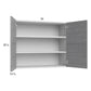 RTA Euro Grey 36" x 30-1/4" Wall Cabinet with 2 Finished End Panels