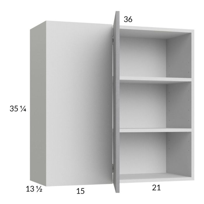 RTA Euro Grey 36" x 35-1/4" Blind Corner Wall Cabinet
