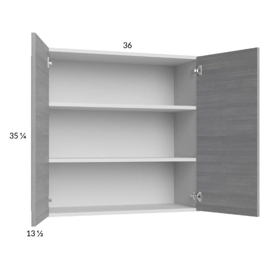 RTA Euro Grey 36" x 35-1/4" Wall Cabinet