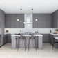 RTA Euro Grey 36" x 40-1/4" Blind Corner Wall Cabinet with 1 Finished End Panel