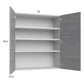 RTA Euro Grey 36" x 40-1/4" Wall Cabinet with 2 Finished End Panels