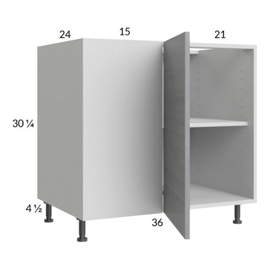 RTA Euro Grey 46" - 49" Full Height Door Blind Base Corner Cabinet