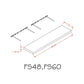 RTA Euro Grey 60" Floating Wall Shelf