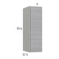 RTA Euro Grey 9" x 30-1/4" Wall Cabinet with 2 Finished End Panels