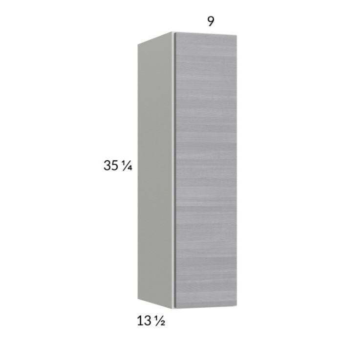 RTA Euro Grey 9" x 35-1/4" Wall Cabinet with 2 Finished End Panels