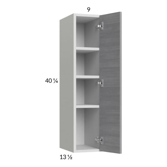 RTA Euro Grey 9" x 40-1/4" Wall Cabinet