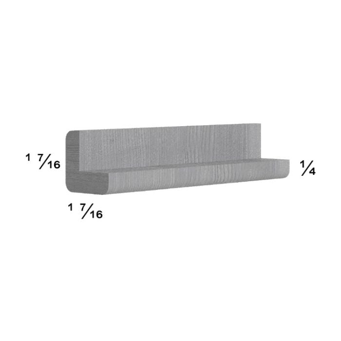 RTA Euro Grey 96" Outside Corner Moulding