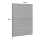 RTA Euro Grey Base Overlay Panel - 25-5/16"W x 35-1/4"H x 3/4"D