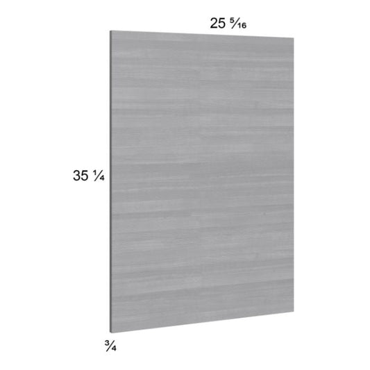 RTA Euro Grey Base Overlay Panel - 25-5/16"W x 35-1/4"H x 3/4"D