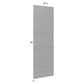 RTA Euro Grey Tall Overlay Panel - 29-7/8"W x 96"H x 3/4"D