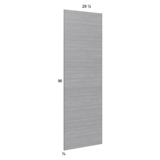 RTA Euro Grey Tall Overlay Panel - 29-7/8"W x 96"H x 3/4"D