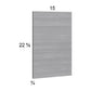 RTA Euro Grey Wall Overlay Panel - 15"W x 22-5/8"H x 3/4"D