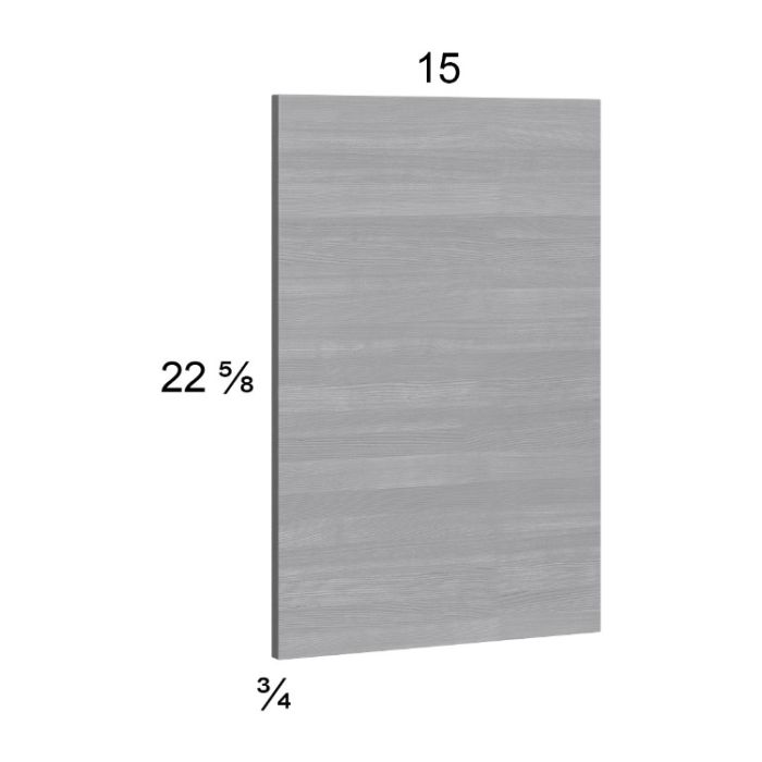 RTA Euro Grey Wall Overlay Panel - 15"W x 22-5/8"H x 3/4"D