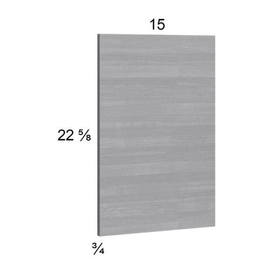 RTA Euro Grey Wall Overlay Panel - 15"W x 22-5/8"H x 3/4"D