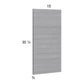 RTA Euro Grey Wall Overlay Panel - 15"W x 30-1/4"H x 3/4"D