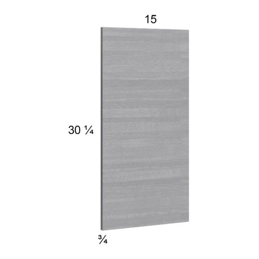 RTA Euro Grey Wall Overlay Panel - 15"W x 30-1/4"H x 3/4"D