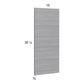 RTA Euro Grey Wall Overlay Panel - 15"W x 35-1/4"H x 3/4"D