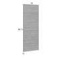 RTA Euro Grey Wall Overlay Panel - 15"W x 40-1/4"H x 3/4"D