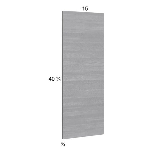RTA Euro Grey Wall Overlay Panel - 15"W x 40-1/4"H x 3/4"D