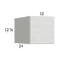 RTA Euro White Grain 12" x 12-5/8" x 24" Wall Cabinet