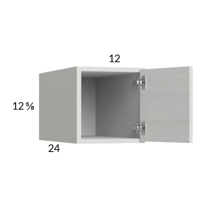 RTA Euro White Grain 12" x 12-5/8" x 24" Wall Cabinet