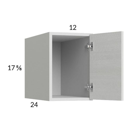 RTA Euro White Grain 12" x 17-5/8" x 24" Wall Cabinet