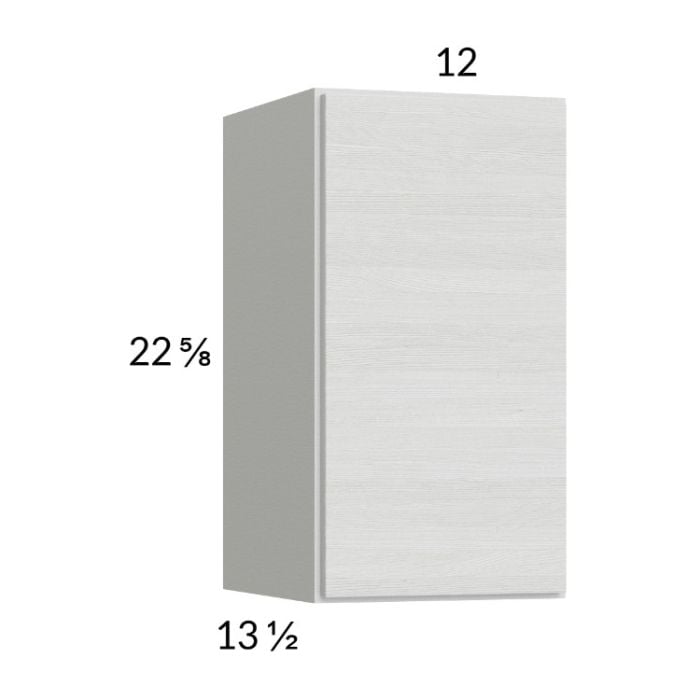 RTA Euro White Grain 12" x 22-5/8" Wall Cabinet