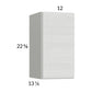 RTA Euro White Grain 12" x 22-5/8" Wall Cabinet with 2 Finished End Panels