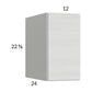 RTA Euro White Grain 12" x 22-5/8" x 24" Wall Cabinet