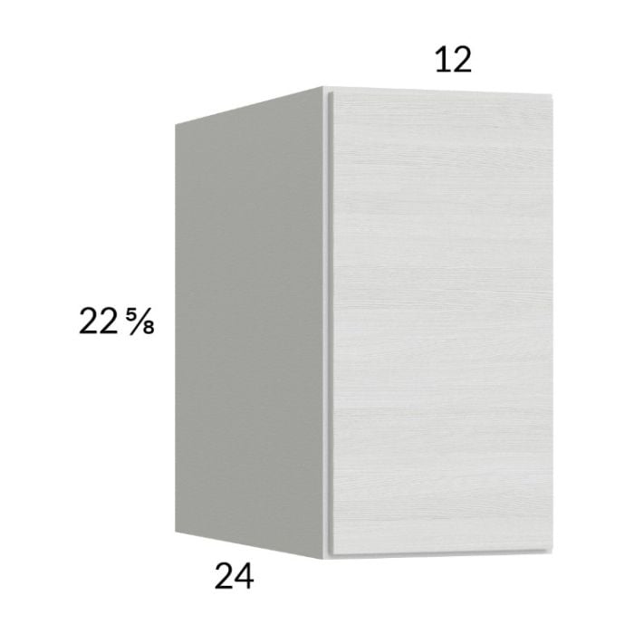 RTA Euro White Grain 12" x 22-5/8" x 24" Wall Cabinet