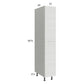 RTA Euro White Grain 12" x 71-1/4" Utility Cabinet with 1 Door